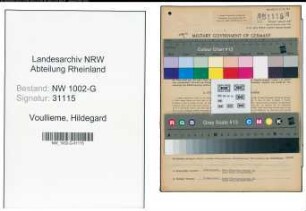 Entnazifizierung Hildegard Voullieme, geb. 14.07.1920 (Kontoristin)