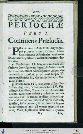 Pars I. Continens Praeludia.