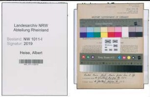 Entnazifizierung Albert Heise , geb. 06.10.1898 (Pfoertner)