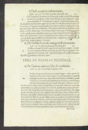 Libri .XV. Fabulae Potiores.