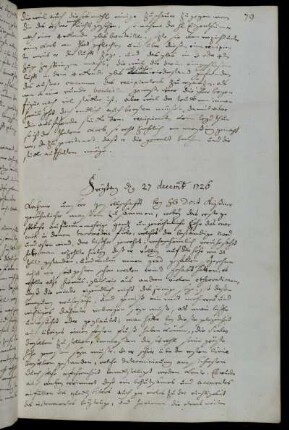 Freytag d 27 decemb 1726