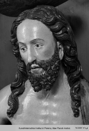 Der auferstandene Christus, flankiert von Johannes dem Täufer und Daniel