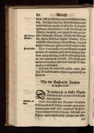 Wie die Eusserliche Zeichen zu heylen seind
