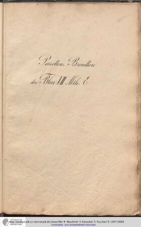 Parzellen-Brouillon Heusenstamm Flur VII Abt.E
