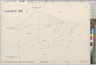 Beckum Ksp. u.Stadt (Beckum), Umlegung Beckum, Gem.Karte Beckum, Stadt Flur 14