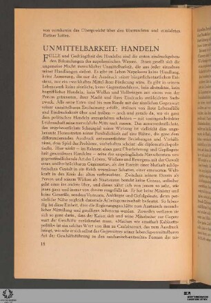 Unmittelbarkeit: Handeln