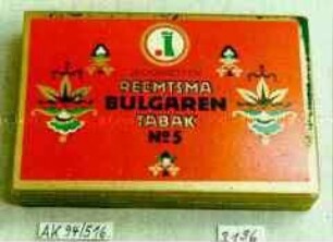 Pappschachtel für 25 Stück Zigaretten "REEMTSMA BULGAREN TABAK No.5"