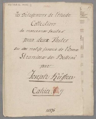 Potpourris; fl (2); HenK WoO 34/8 - BSB Mus.Schott.Ha 11679-2