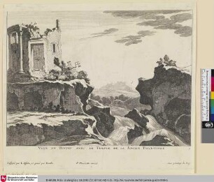 Veue du Tivoly avec le temple de la Sibille Tiburtinne