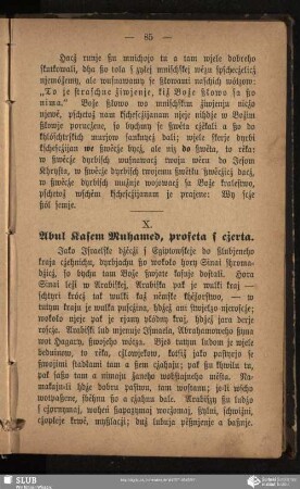 X. Abul Kasem Muhamed, profeta s cžerta