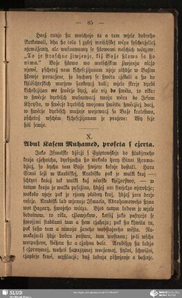 X. Abul Kasem Muhamed, profeta s cžerta