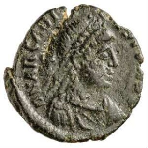 Münze, Aes 4, 406 - 408 n. Chr.