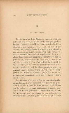 II. La statuaire