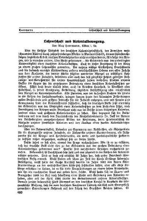 Lehrerschaft und Kolonialbewegung