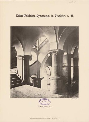 Kaiser-Friedrich-Gymnasium, Frankfurt/Main: Treppenhaus
