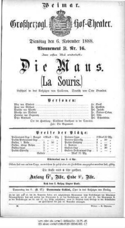Die Maus (La Souris)