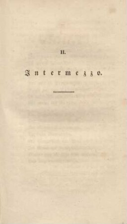 II. Intermezzo