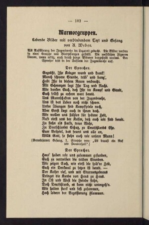 102-104, Marmorgruppen