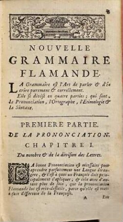Grammaire Flamande