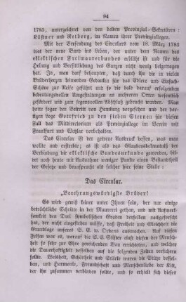 Das Circular.