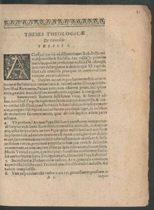 Thesis Theologicae De Conciliis Thesis ...