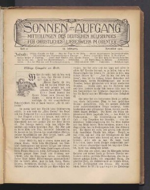 Heft 2. 13. Jahrgang. November 1910