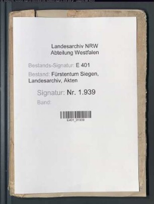 Kellnereirechnung zu Dillenburg (zusammengestellt vom Dillenburger Kellner Thomas Schad)