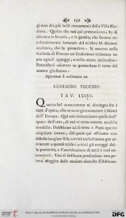 Centauro Vecchio Tav. LXXXV