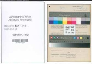 Entnazifizierung Fritz Hofmann , geb. 23.05.1897 (Buchhalter)