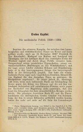 Die Wettiner und Kaiser Karl IV. : ein Beitrag zur Geschichte der Wettinischen Politik in den Jahren 1364 bis 1379