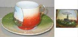 Andenkentasse mit Untertasse