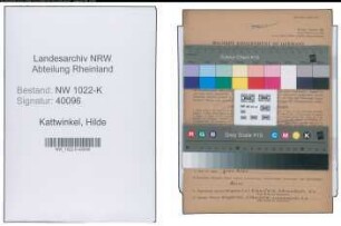 Entnazifizierung Hilde Kattwinkel , geb. 26.04.1922 ()