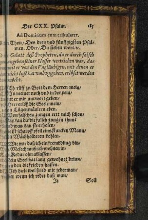 Der CXX. Psalm.