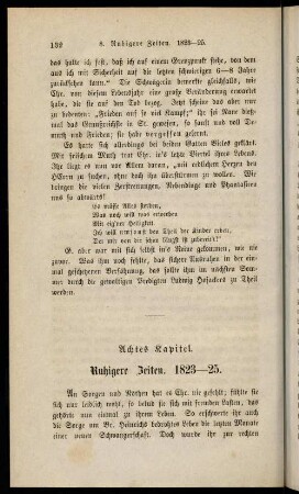 8. Ruhigere Zeiten (1823-25)