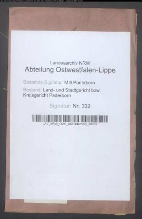 Joseph Abraham Ostwald, Paderborn