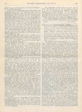 468-469 [Rezension] Tschackert, Paul, Herzogin Elisabeth von Münden