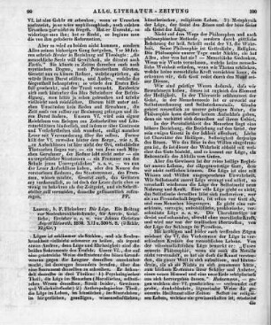 Heinroth, J. C. A.: Die Lüge. Ein Beitrag zur Seelenkrankheitskunde, für Aerzte, Geistliche, Erzieher u. s. w. Leipzig: Fleischer 1834