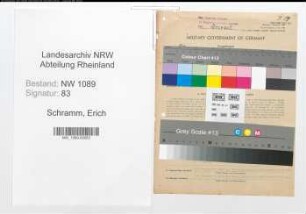Entnazifizierung Erich Schramm , geb. 18.04.1915 (Polizeibeamter)