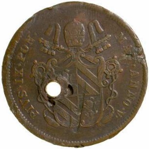 Münze, 2 Baiocchi, 1851