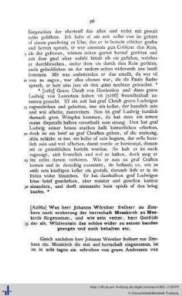 Was herr Johanns Wörnher freiherr zu Zimbern … fürgenomen, und wie sein vetter, herr Gotfridt der alt, Wildenstain das schlos wider zu seinen handen gezogen …