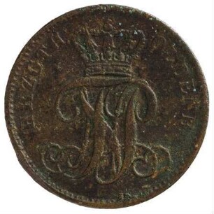 Münze, Schwaren, 1858 n. Chr.