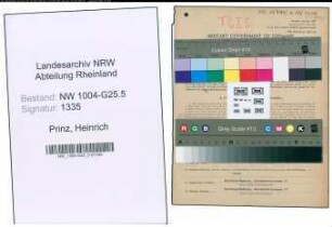 Entnazifizierung Heinrich Prinz , geb. 03.04.1904 (Baecker)
