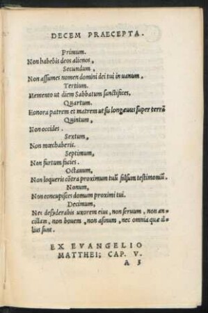 Decem Praecepta.