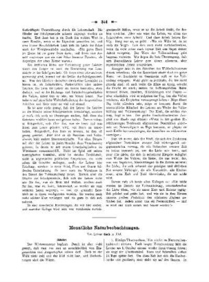 Monatliche Naturbeobachtungen