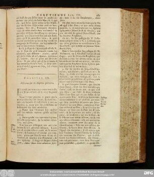 Chapitre XI. Réflextions sur les chapitres précedens.