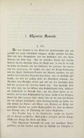 I. Allgemeine Momente.