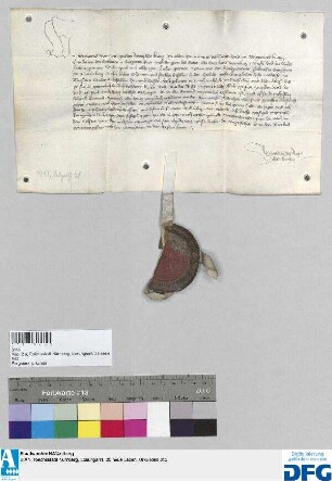 König Sigismund gebietet der Stadt Nürnberg, die gewöhnliche halbe Judensteuer seinem Bevollmächtigten, dem Burggrafen zu Nürnberg zu übergeben.