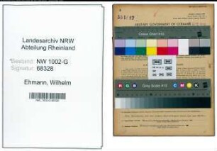 Entnazifizierung Wilhelm Ehmann, geb. 03.03.1903 (Schlossermeister)