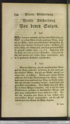 Vierte Abtheilung Von denen Salzen