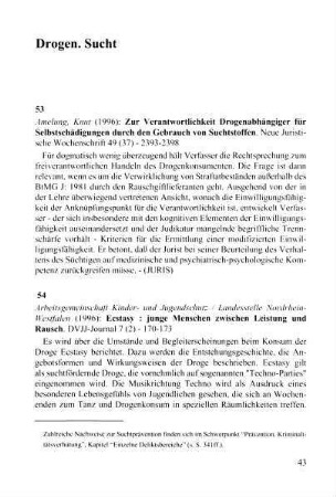 43-55, Drogen. Sucht